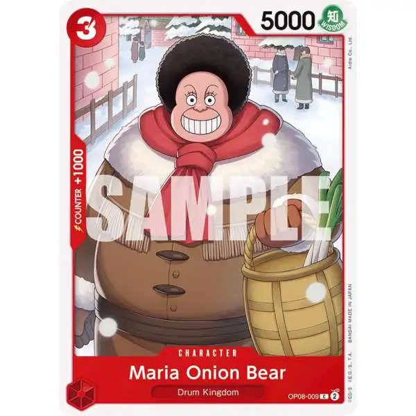 One Piece Trading Card Game Two Legends Common Maria Onion Bear OP08-009