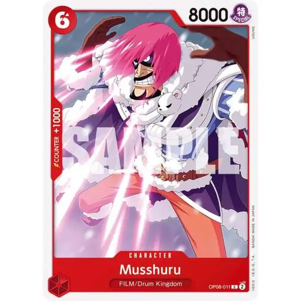 One Piece Trading Card Game Two Legends Common Musshuru OP08-011