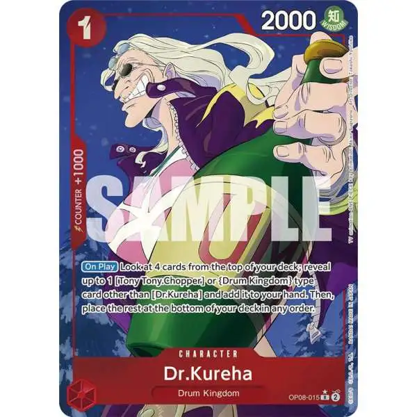 One Piece Trading Card Game Two Legends Rare Dr.Kureha OP08-015 [Parallel]