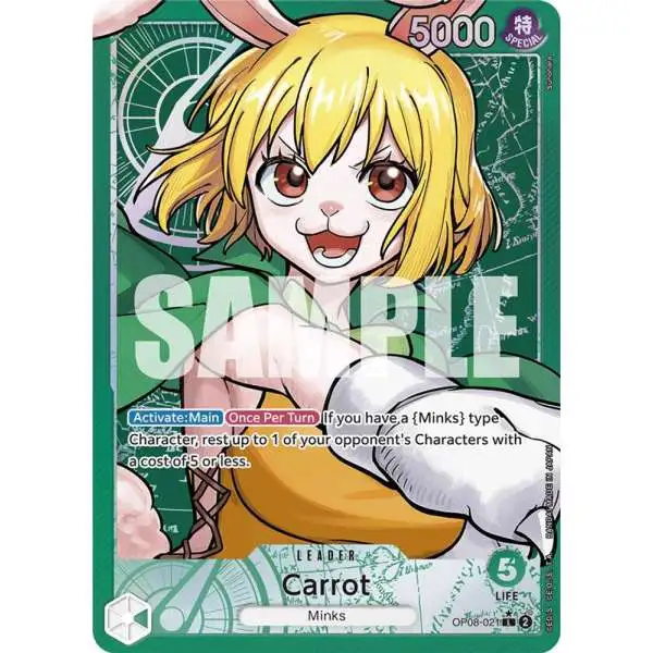 One Piece Trading Card Game Two Legends Single Card Leader Carrot