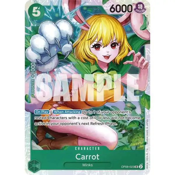 One Piece Trading Card Game Two Legends Super Rare Carrot OP08-023