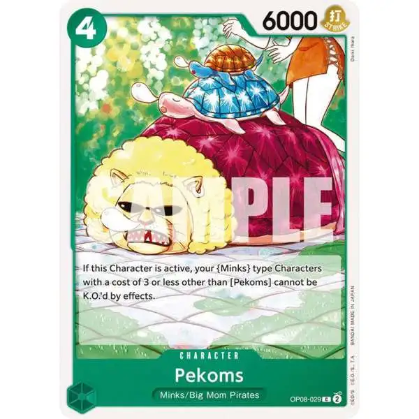 One Piece Trading Card Game Two Legends Common Pekoms OP08-029