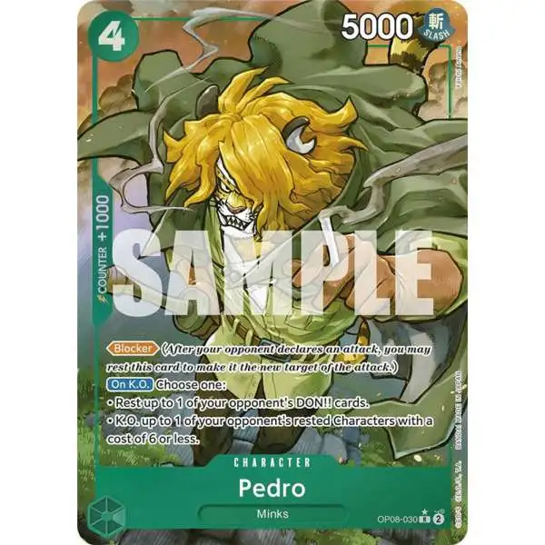 One Piece Trading Card Game Two Legends Rare Pedro OP08-030 [Parallel]