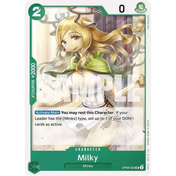 One Piece Trading Card Game Two Legends Uncommon Milky OP08-032