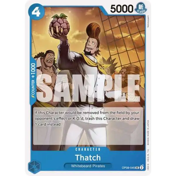 One Piece Trading Card Game Two Legends Uncommon Thatch OP08-045