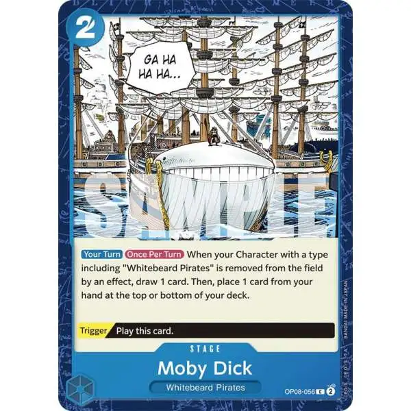 One Piece Trading Card Game Two Legends Common Moby Dick OP08-056
