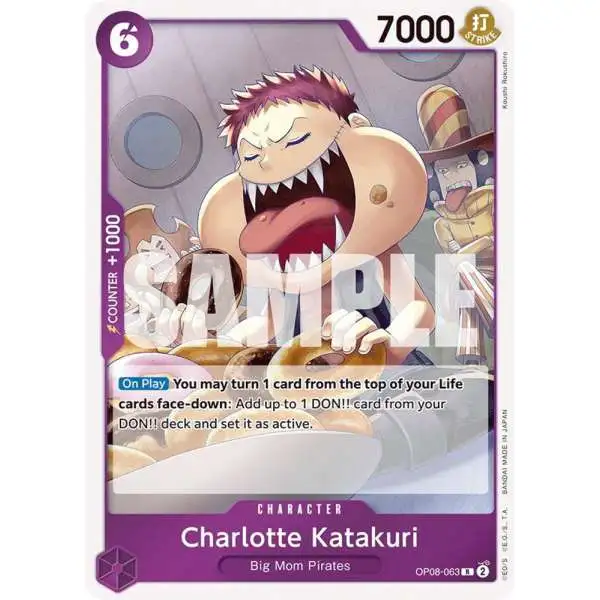 One Piece Trading Card Game Two Legends Rare Charlotte Katakuri OP08-063