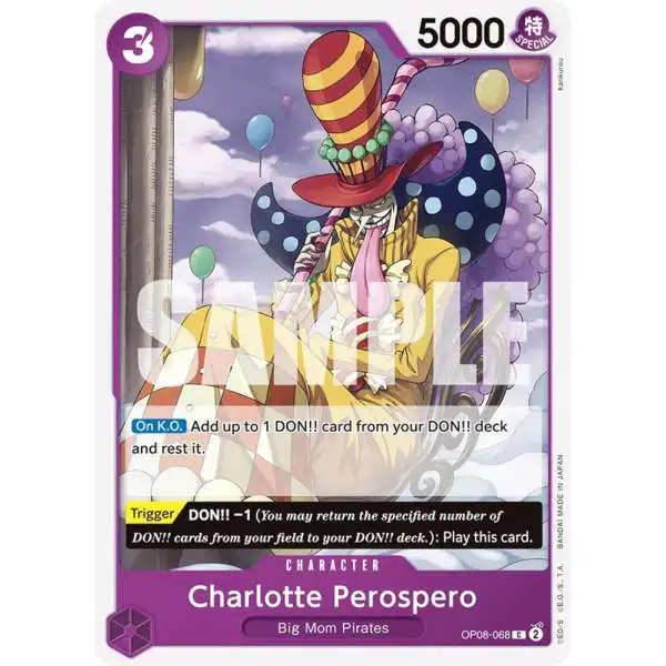 One Piece Trading Card Game Two Legends Common Charlotte Perospero OP08-068