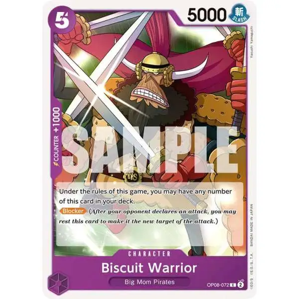 One Piece Trading Card Game Two Legends Common Biscuit Warrior OP08-072