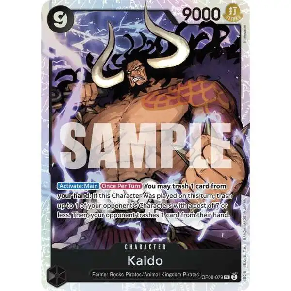 One Piece Trading Card Game Two Legends Super Rare Kaido OP08-079