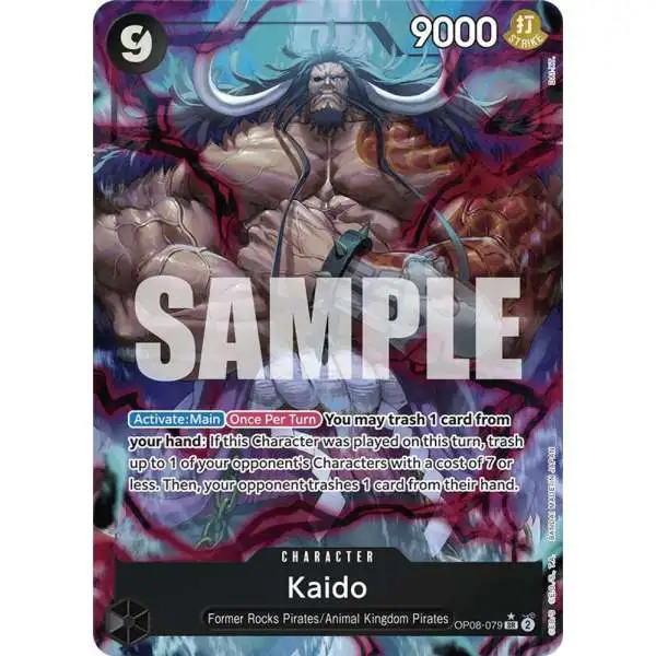 One Piece Trading Card Game Two Legends Super Rare Kaido OP08-079 [Parallel]