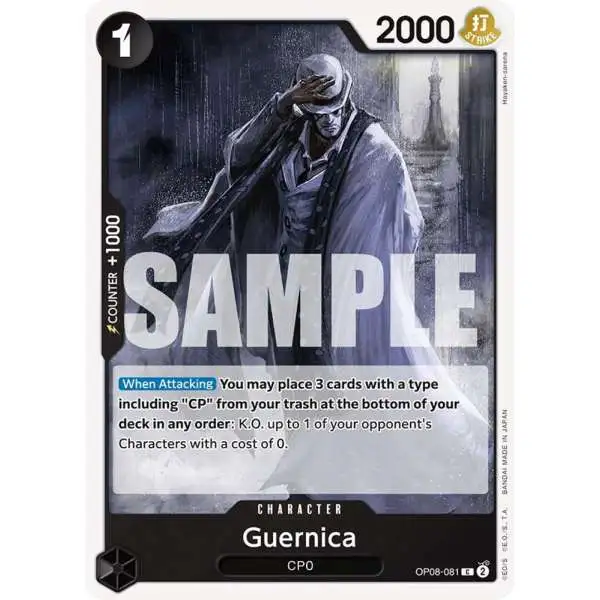 One Piece Trading Card Game Two Legends Common Guernica OP08-081