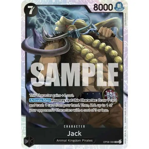 One Piece Trading Card Game Two Legends Super Rare Jack OP08-084