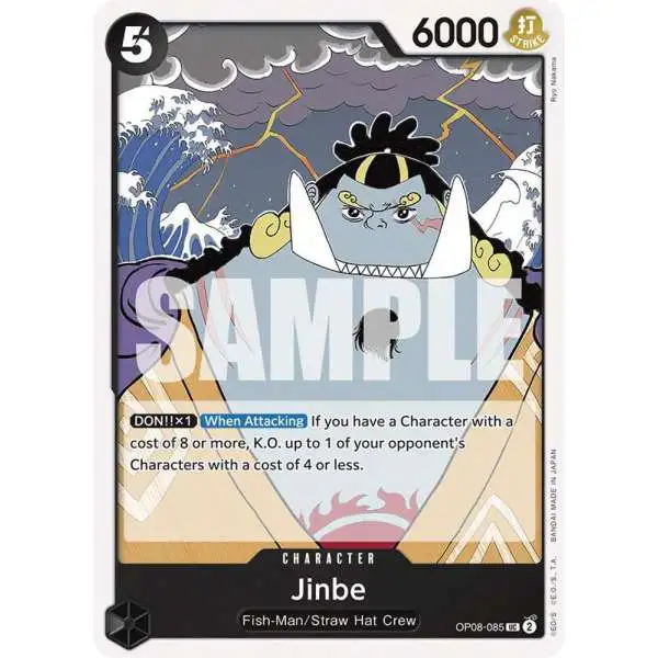 One Piece Trading Card Game Two Legends Uncommon Jinbe OP08-085