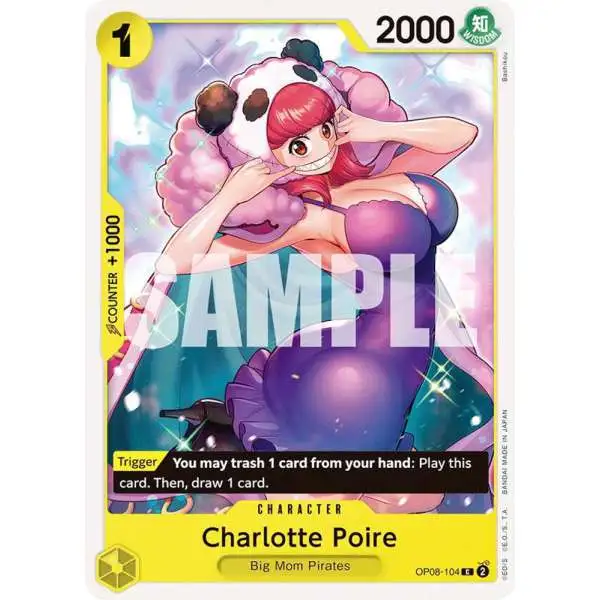 One Piece Trading Card Game Two Legends Common Charlotte Poire OP08-104