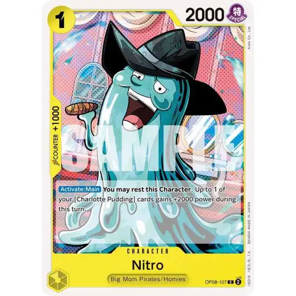 One Piece Trading Card Game Two Legends Common Nitro OP08-107