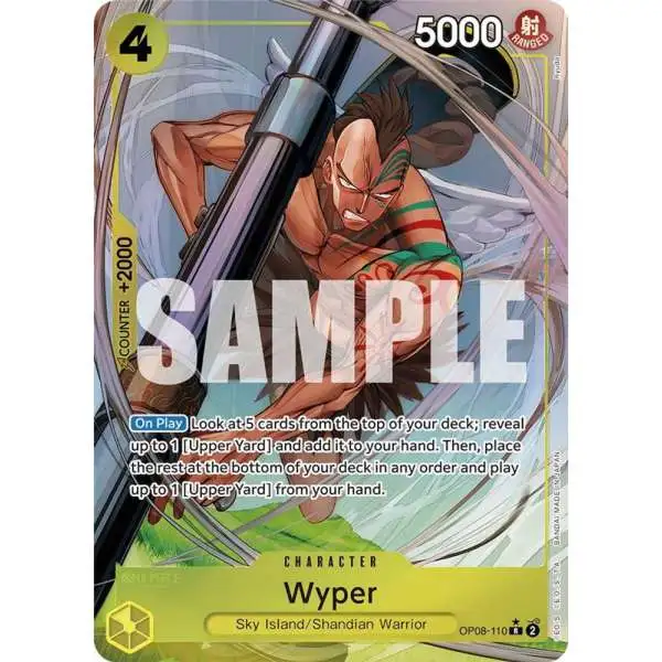 One Piece Trading Card Game Two Legends Rare Wyper OP08-110 [Parallel]