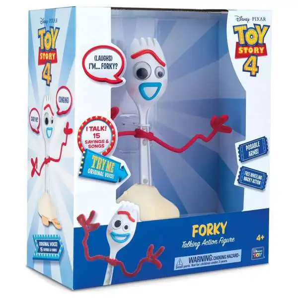 Toy Story 4 Forky Talking Action Figure [Free Wheeling Wacky Action, Damaged Package]