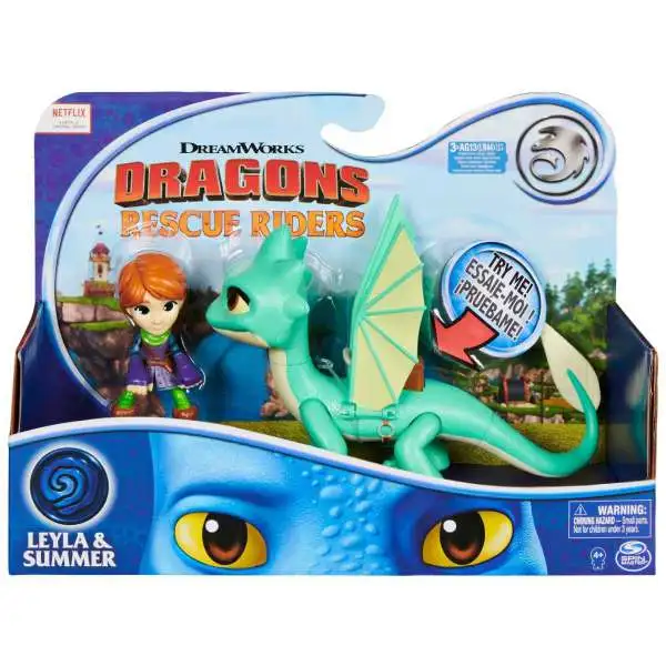 How to Train Your Dragon Rescue Riders Dak WInger Figure Set Spin ...