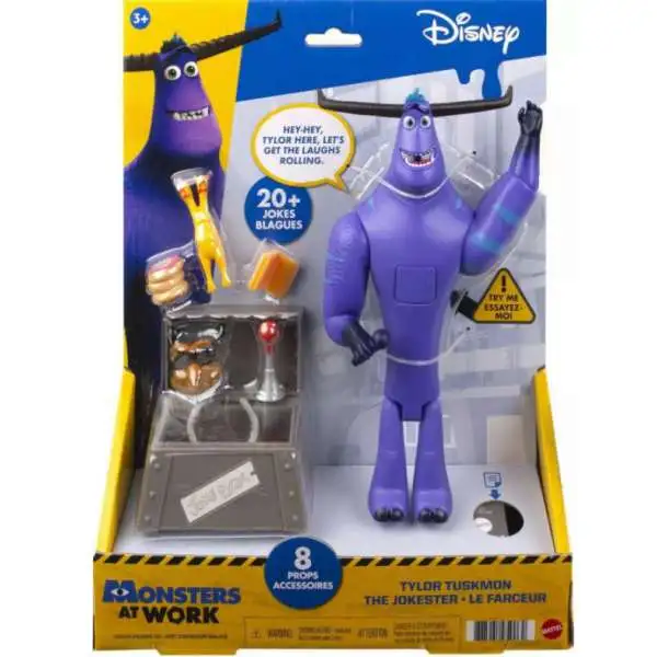 Disney / Pixar Monsters Inc Monsters at Work Tylor Tuskmon the Jokester Exclusive Action Figure