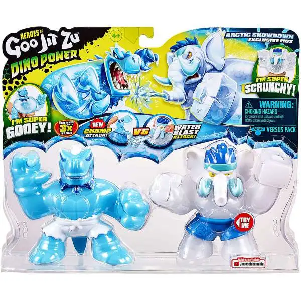 yummy.U 　goo jit zu dino power セット Heroes of Goo Jit Zu Dino Power Tyro vs. Gigatusk Action Figure 2