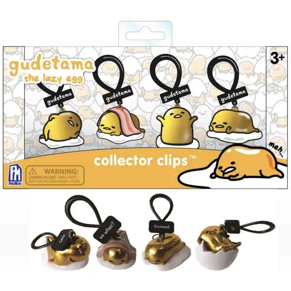Sanrio Collector Clips Gudetama Exclusive Figure 4-Pack [Gold]