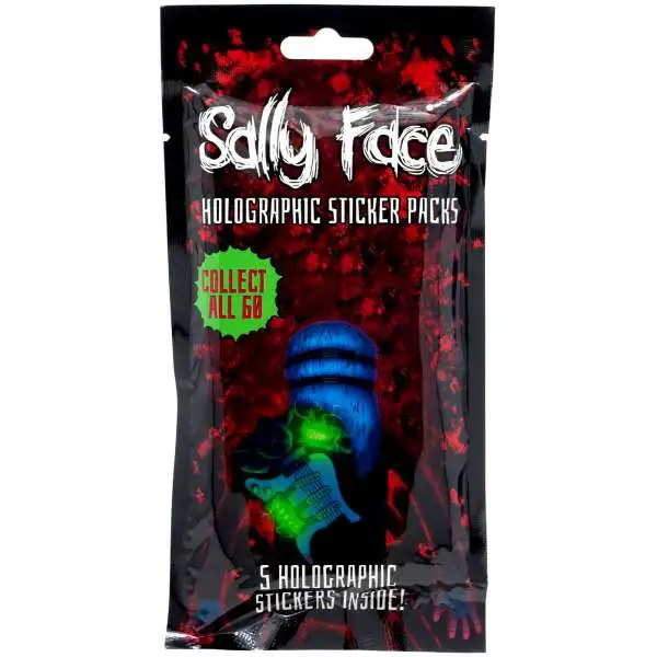 Sally Face Holographic Trading Card Sticker Pack