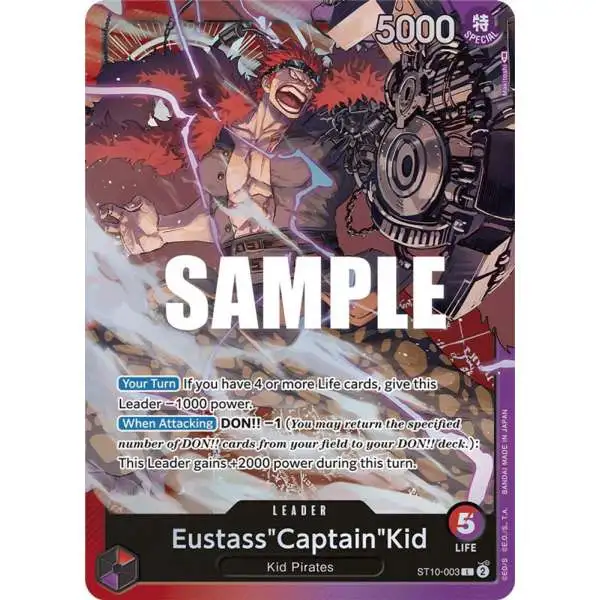 one piece card game st10 TCG - Ultra Deck Features Eustass Captain Kid as the exclusive leader card in the One Piece Trading Card Game Ultra Deck. ONE PIECE CARD GAME ULTIMATE