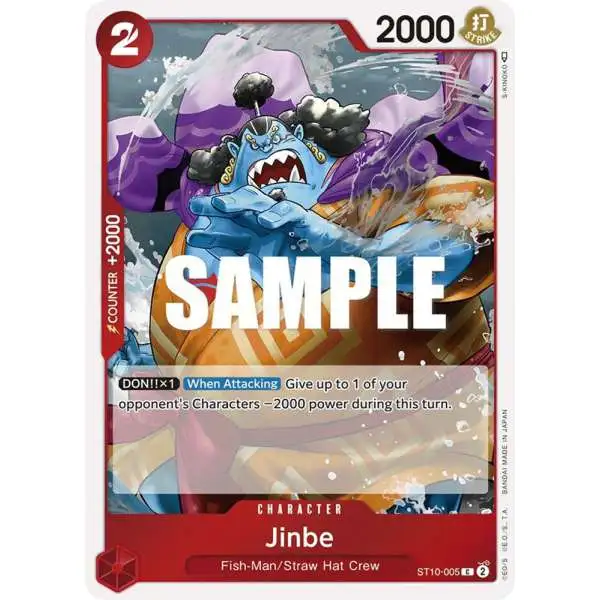 One Piece Trading Card Game Ultra Deck: The Three Captains Common Jinbe ST10-005