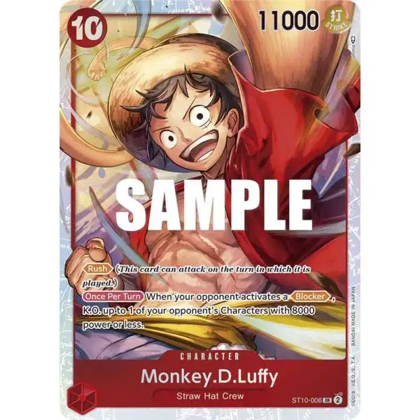 One Piece Trading Card Game Ultra Deck: The Three Captains Super Rare Monkey.D.Luffy ST10-006