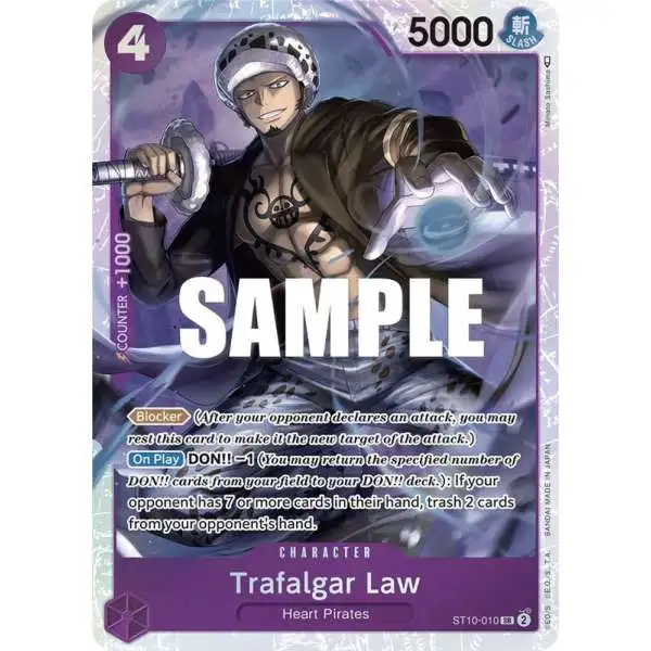 One Piece Trading Card Game Ultra Deck: The Three Captains Super Rare Trafalgar Law ST10-010