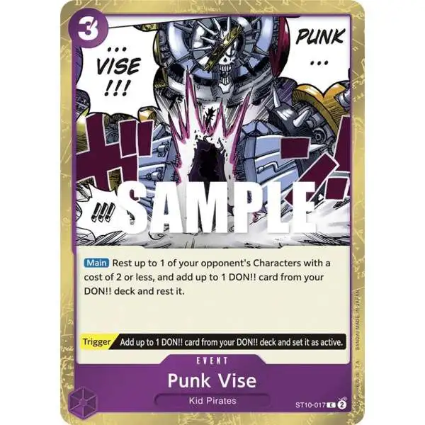 One Piece Trading Card Game Ultra Deck: The Three Captains Common Punk Vise ST10-017