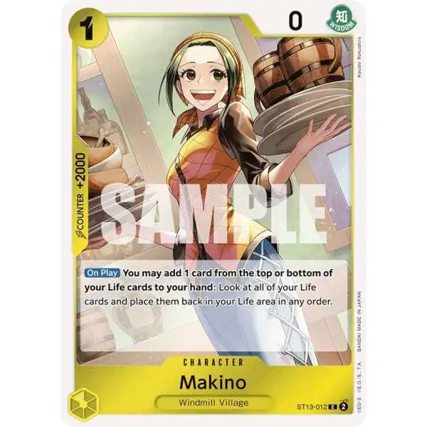 One Piece Trading Card Game Ultra Deck: The Three Brothers Common Makino ST13-012