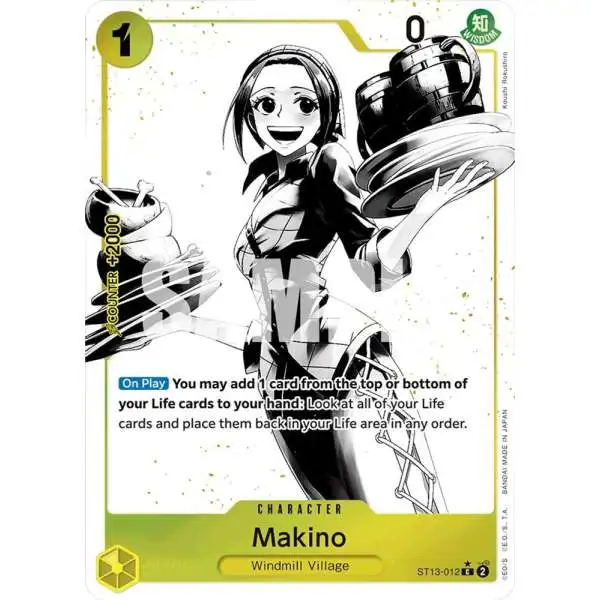 One Piece Trading Card Game Ultra Deck: The Three Brothers Common Makino ST13-012 [Parallel]