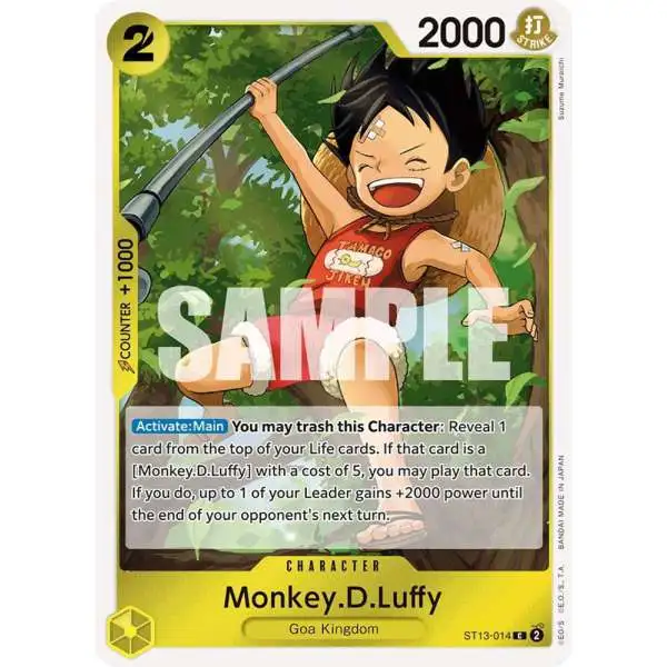モンキー・D・ルフィ #006 ONE PIECE CARD GAME Monkey D. Luffy OP06-013 R Wings of Captain - ONE PIECE Card