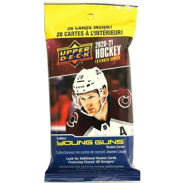 NHL Upper Deck 2020-21 Extended Series Hockey Trading Card VALUE Pack [26 Cards]