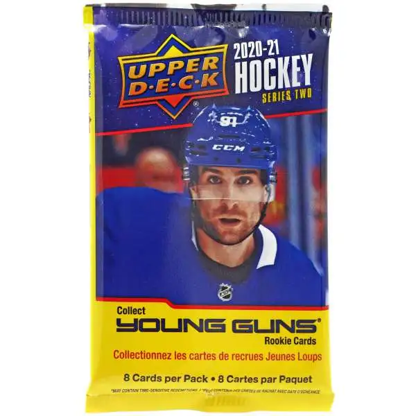 NHL Upper Deck 2020-21 Series 2 Hockey Trading Card Pack [8 Cards]