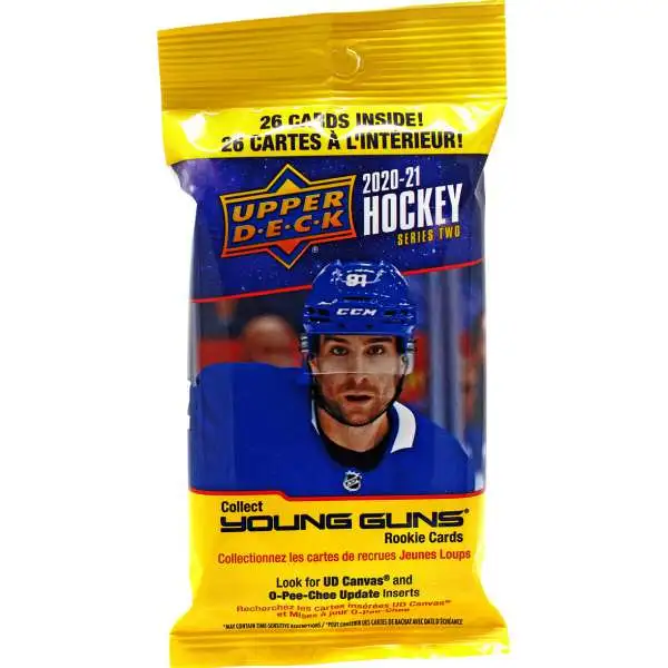 NHL Upper Deck 2020-21 Series 2 Hockey Trading Card VALUE Pack [26 Cards]