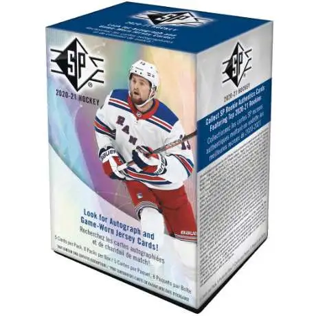 NHL Upper Deck 2020-21 SP Hockey Trading Card BLASTER Box [8 Packs]