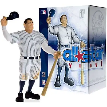 MLB New York Yankees All Star Vinyl Babe Ruth Vinyl Figure [White Pinstripes Jersey]