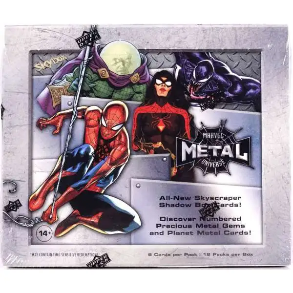 Marvel Upper Deck Spider-Man Metal Universe Trading Cards Box
