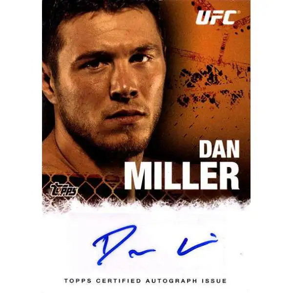 Topps UFC 2010 Championship Dan Miller Autograph Card FA-DM