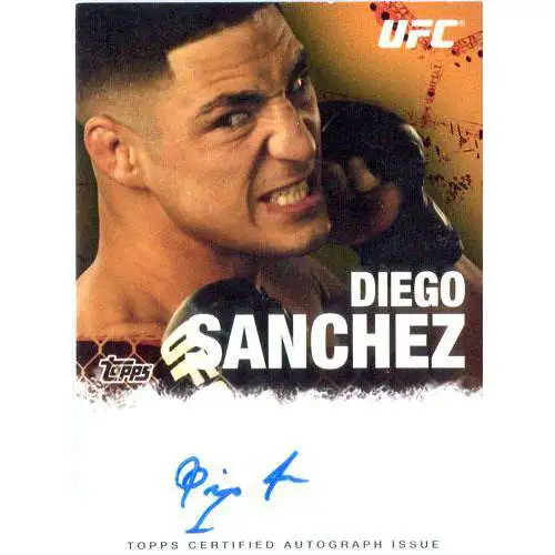 Topps UFC 2010 Championship Diego Sanchez Autograph Card FA-DS
