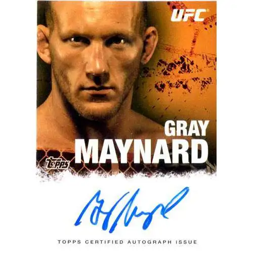 Topps UFC 2010 Championship Gray Maynard Autograph Card FA-GM