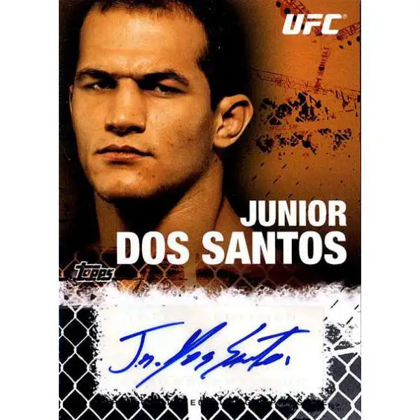 Topps UFC 2010 Championship Junior Dos Santos Autograph Fighters & Personalities Autograph Card FA-JDS
