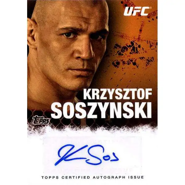 Topps UFC 2010 Championship Krzysztof Sosynski Autograph Card FA-KS