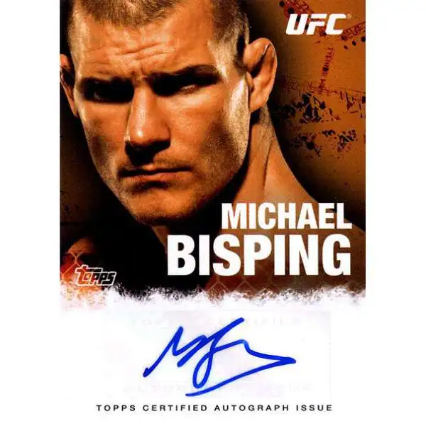 Topps UFC 2010 Championship Michael Bisping Autograph Fighters & Personalities Autograph Card FA-MB