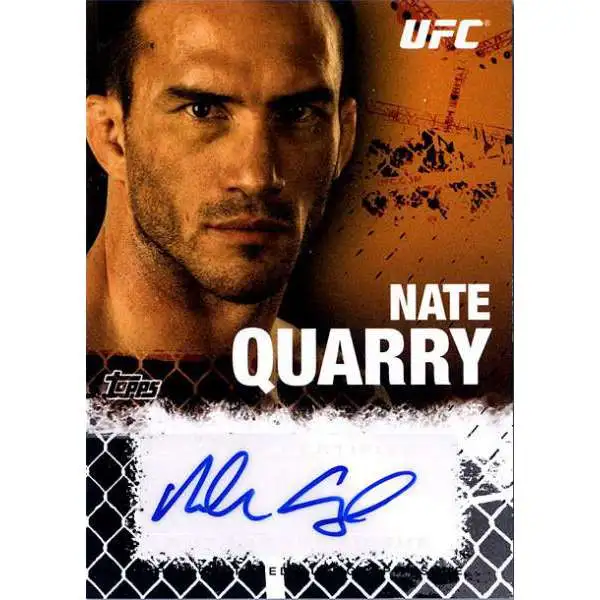 Topps UFC 2010 Championship Nate Quarry Autograph Fighters & Personalities Autograph Card FA-NQ