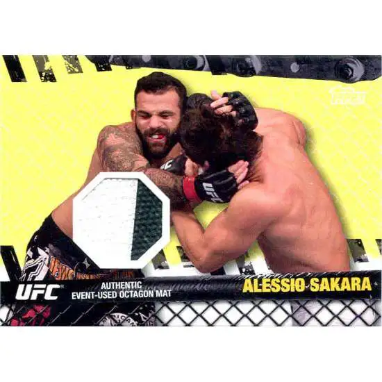 Topps UFC 2010 Championship Fight Mat Relic Alessio Sakara FM-AS [White & Black]