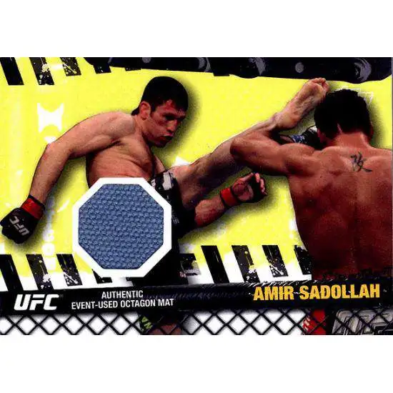 Topps UFC 2010 Championship Fight Mat Relic Amir Sadollah FM-ASA